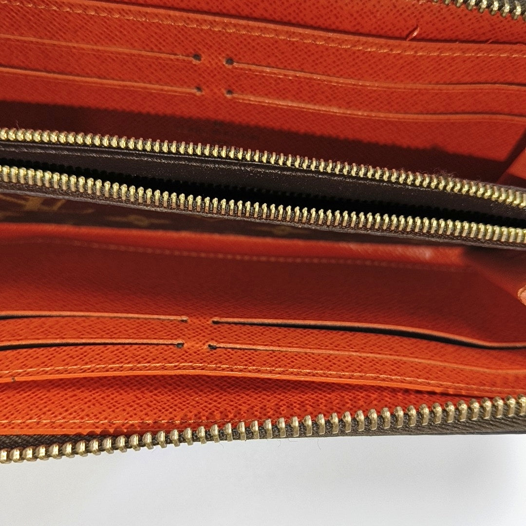 CLÉMENCE Monogram Coated Canvas Brown Wallet
