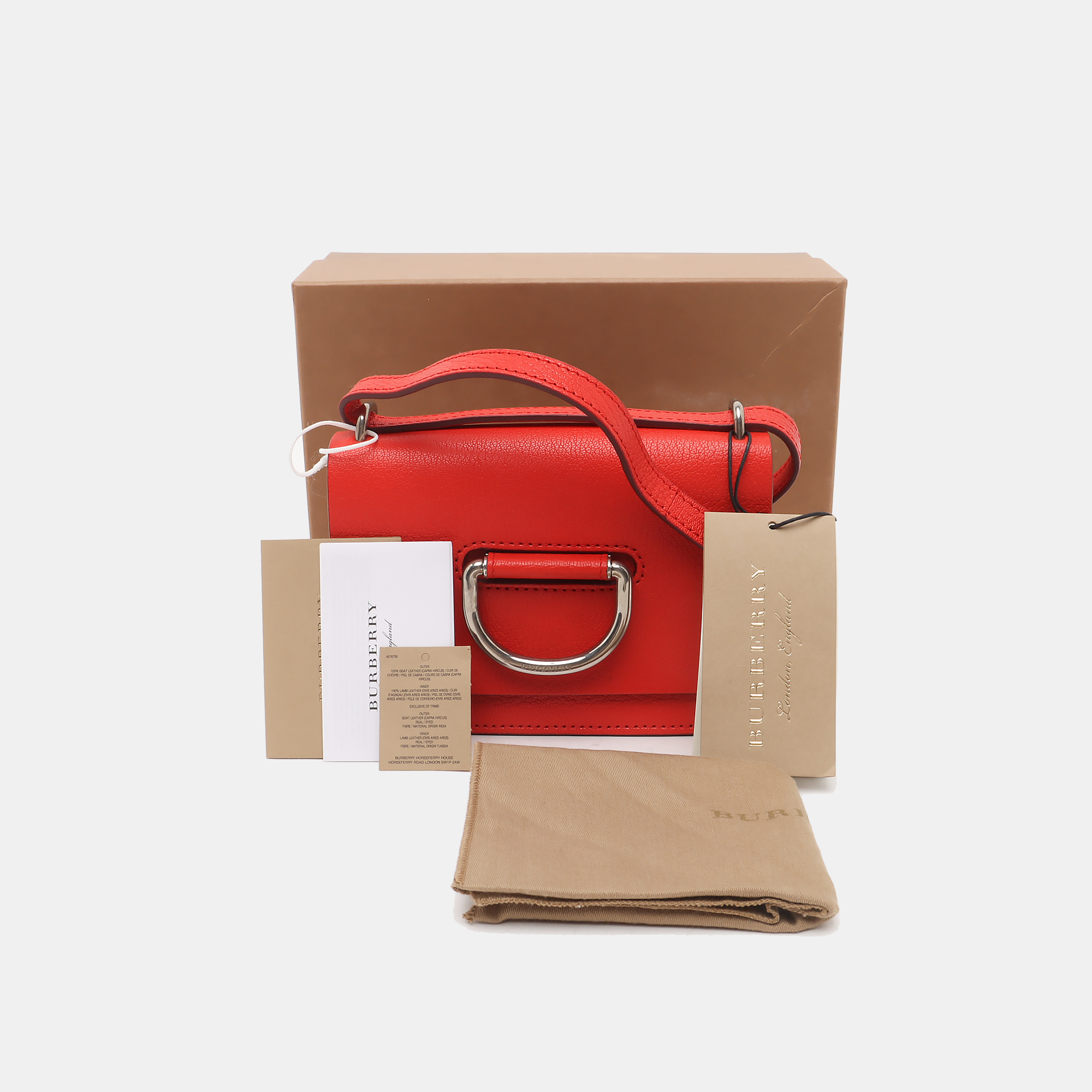 D-Ring Calfskin Red