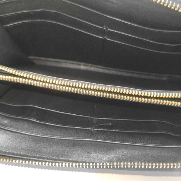 Fold Wallet Lambskin Black Wallet