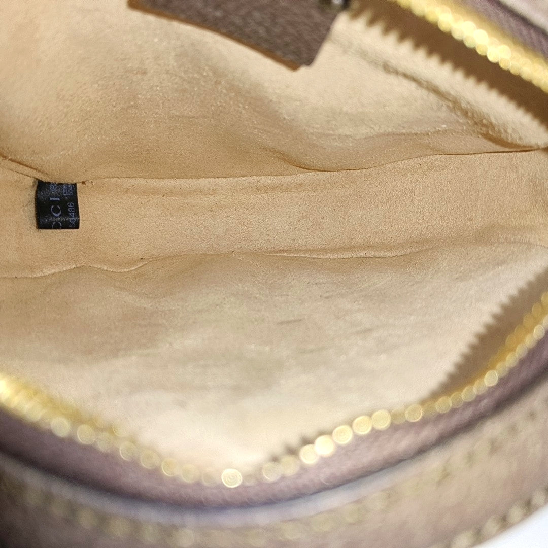 Ophidia Mini Monogram Coated Canvas Beige