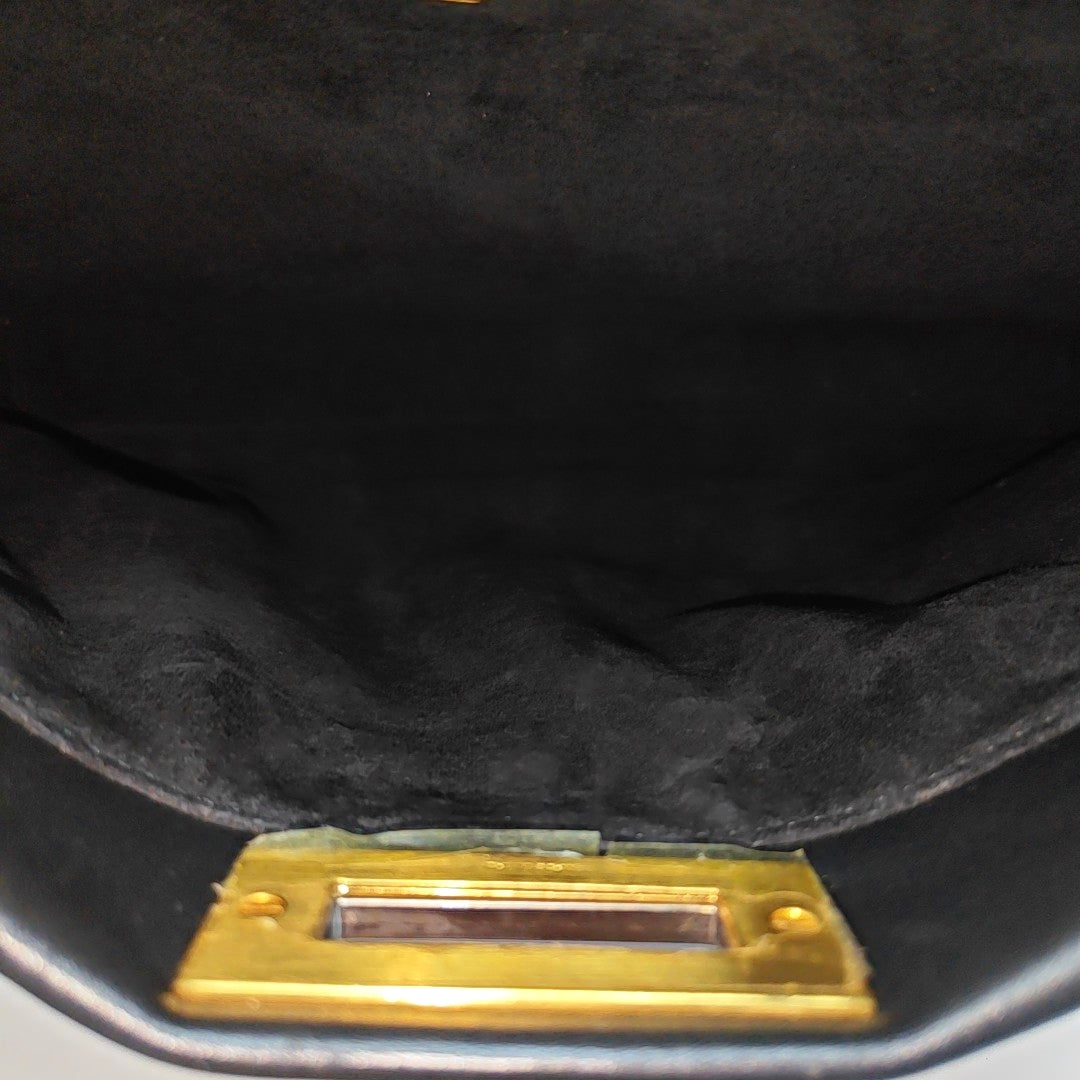 Peekaboo Medium Calfskin Black