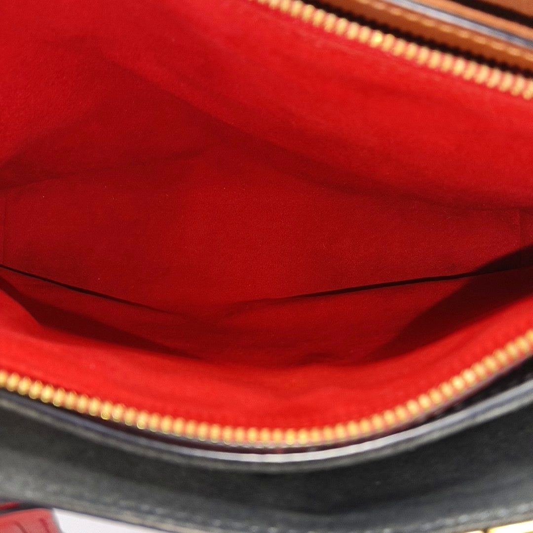 Monogram Coated Canvas Tote Bag Brown