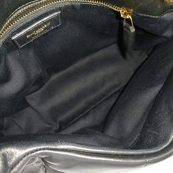 PUFFER Small Quilted Lambskin Black