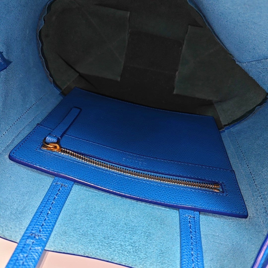 VERTICAL CABAS Mini Calfskin Blue