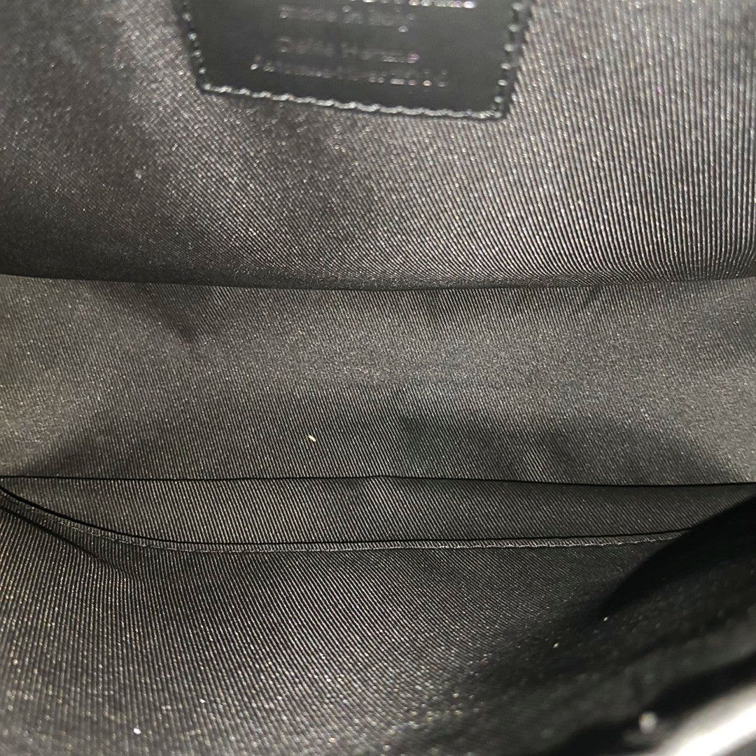 VOYAGER PM Monogram Coated Canvas Black