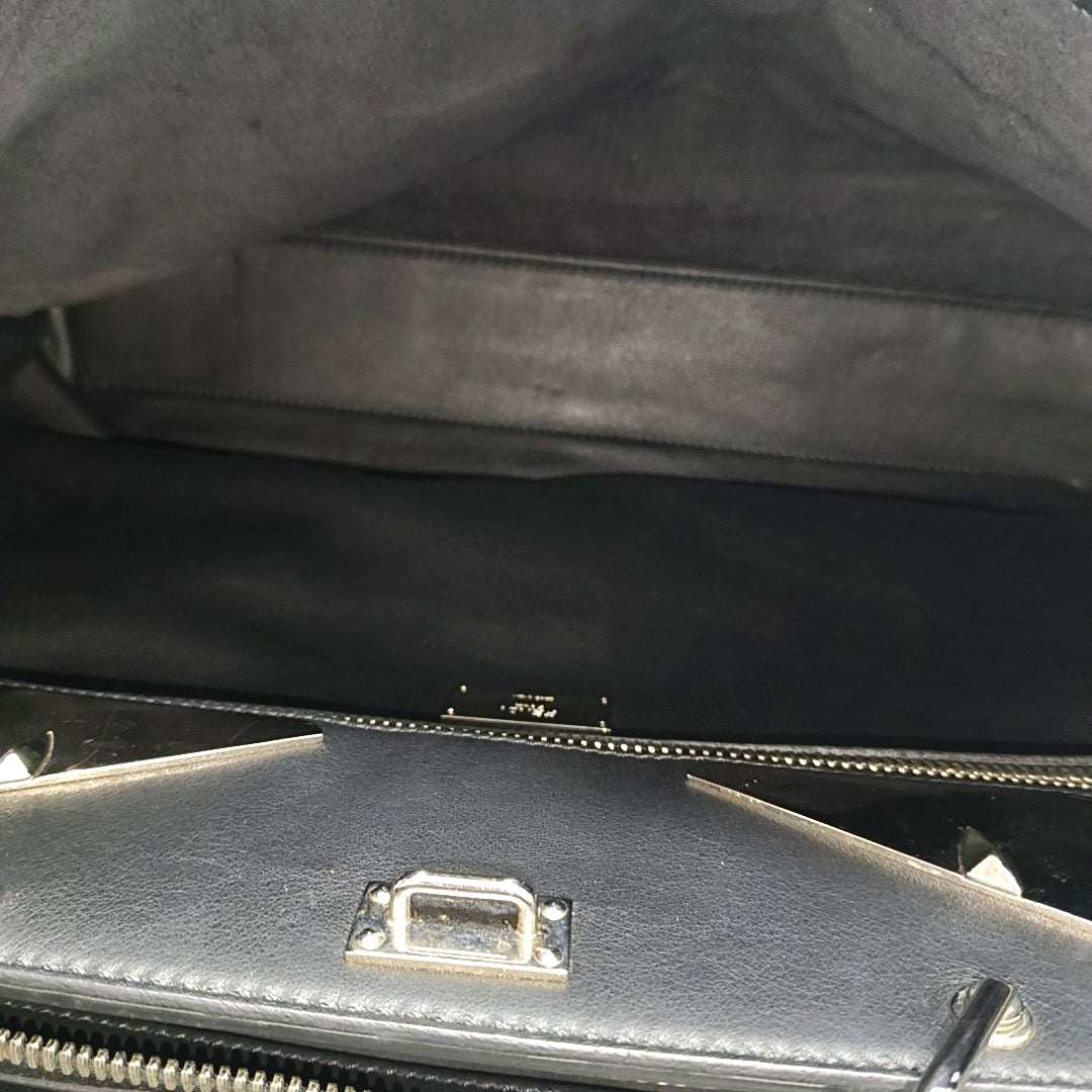Peekaboo Large Calfskin Black