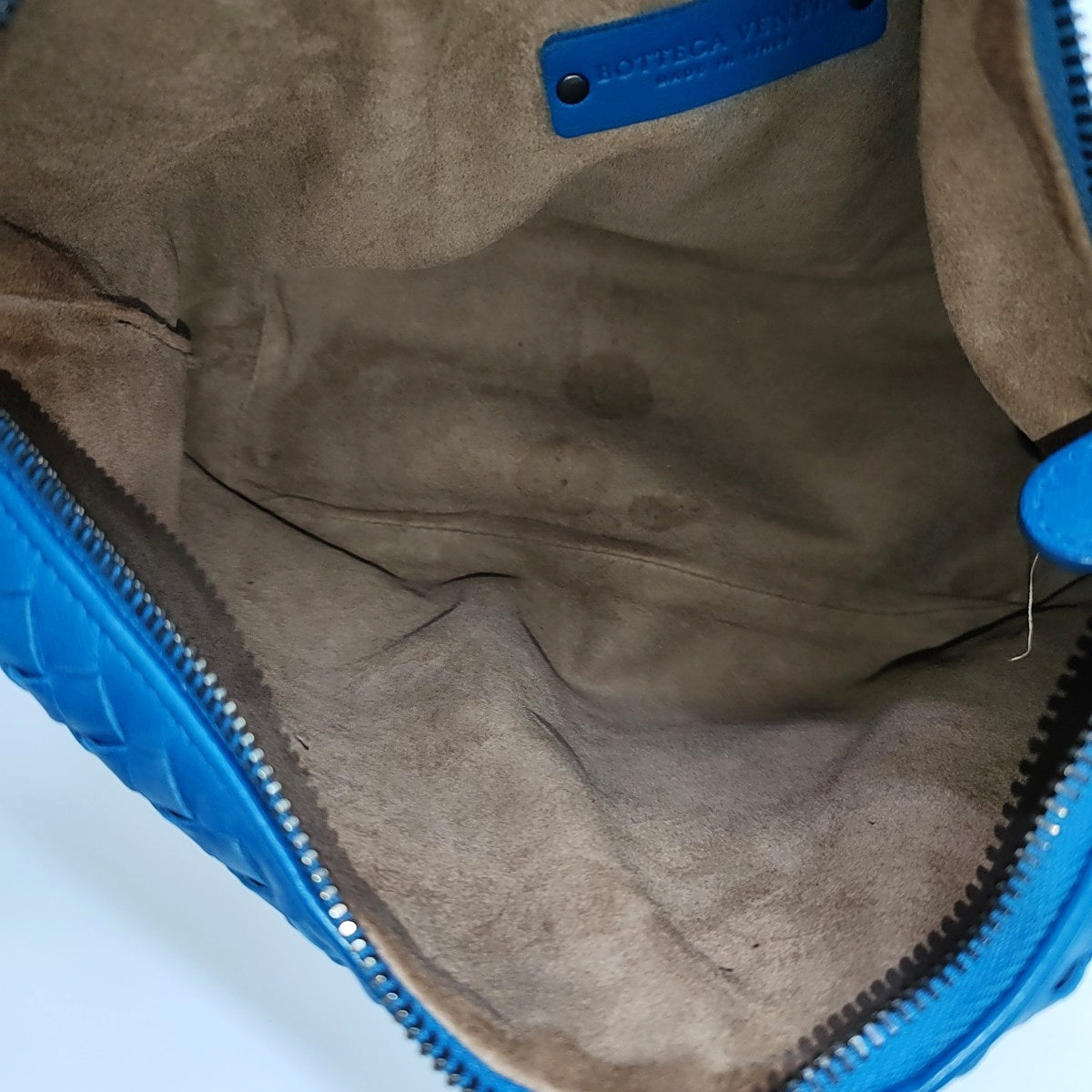 Lambskin Top Handle Bag Blue
