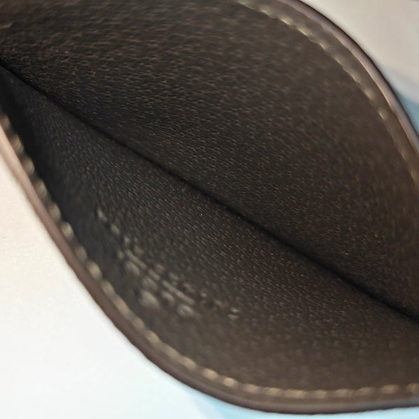 Monogram Coated Canvas Card Holder Black