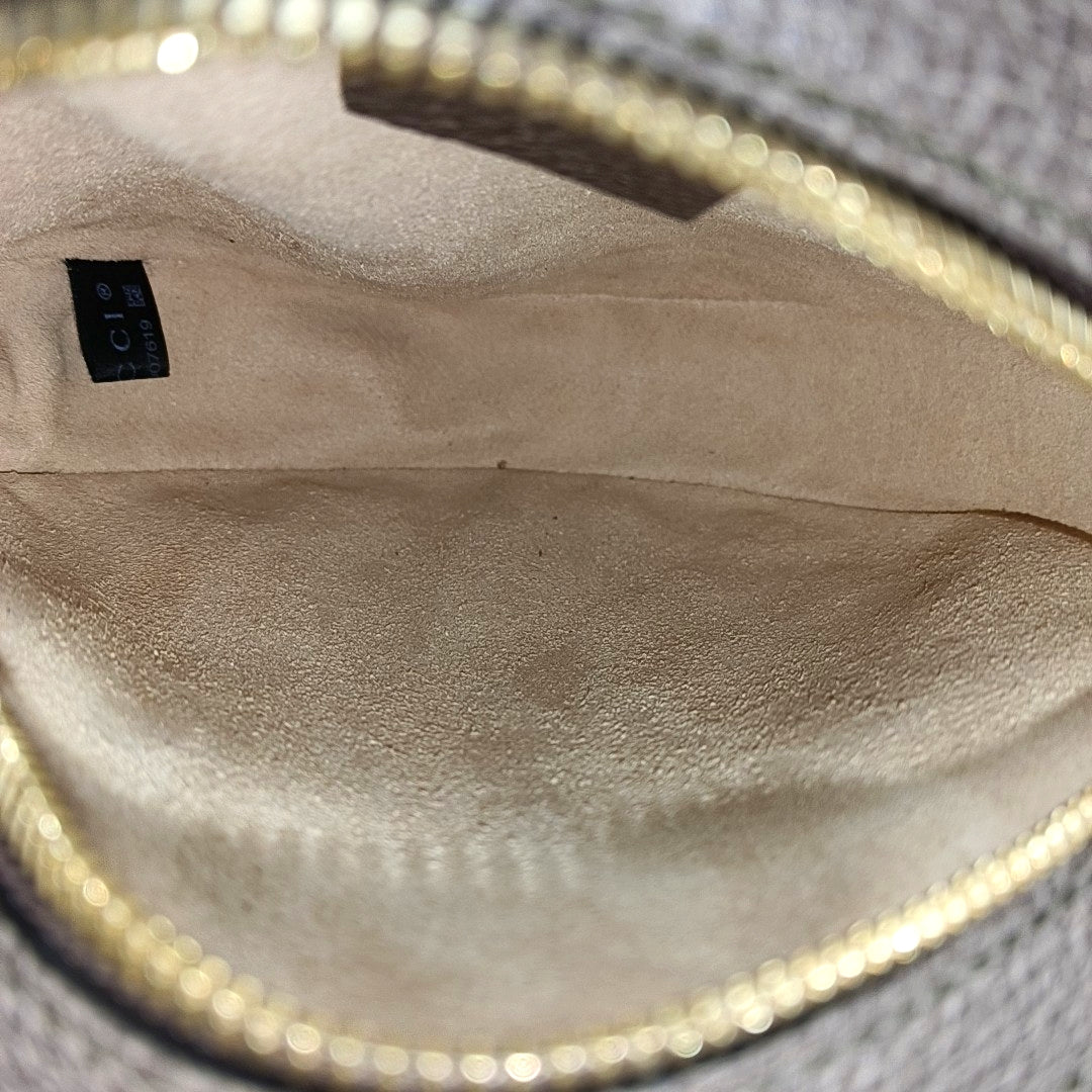 Ophidia Mini Monogram Coated Canvas Beige