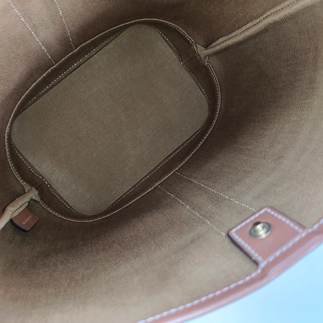 TRIOMPHE CANVAS Small Coated Canvas Brown