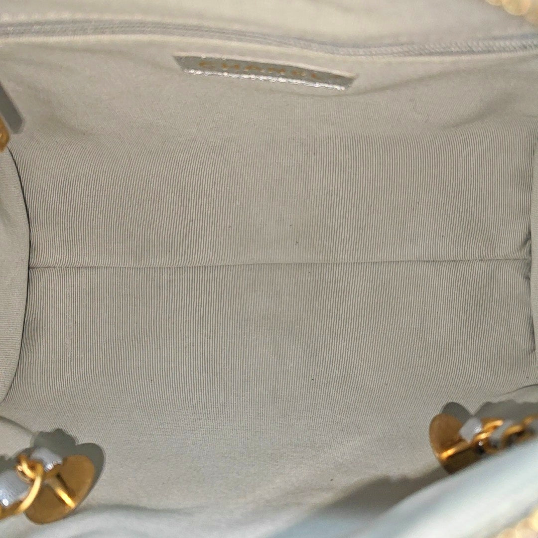 Quilted Calfskin Silver