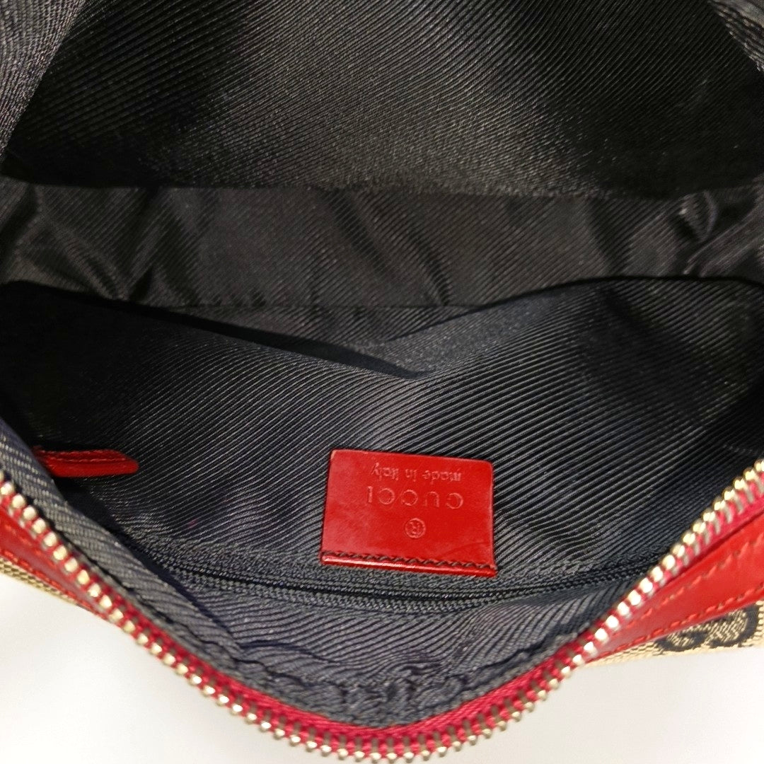 Monogram Canvas Shoulder Bag Brown