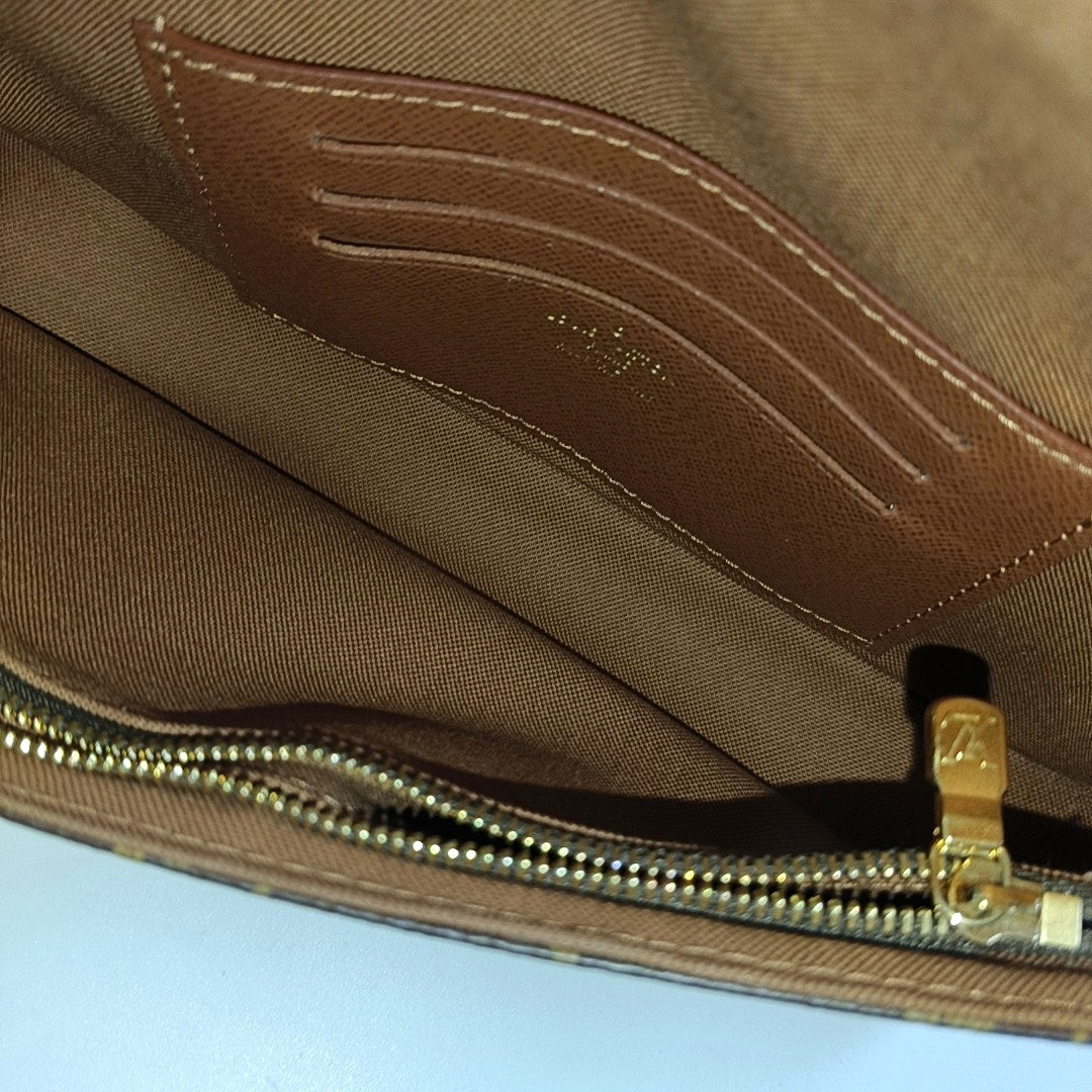 IVY Monogram Coated Canvas Brown