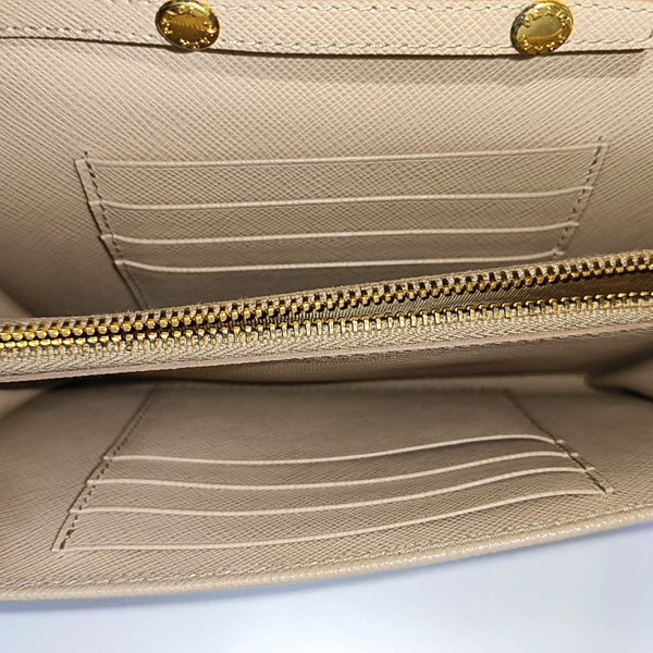 Fiocco Bow Saffiano Calfskin Beige