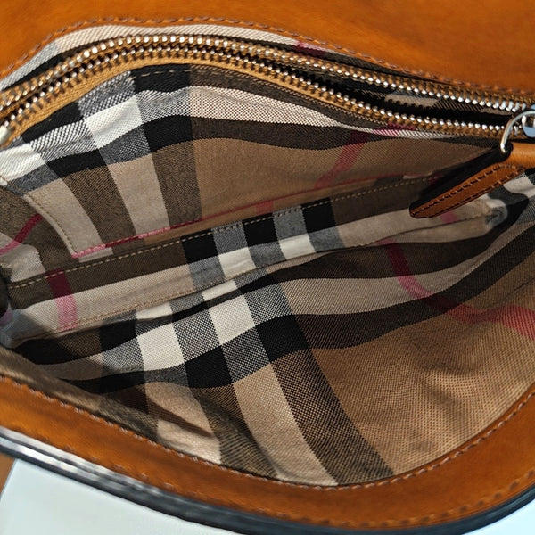 Calfskin Shoulder Bag Brown