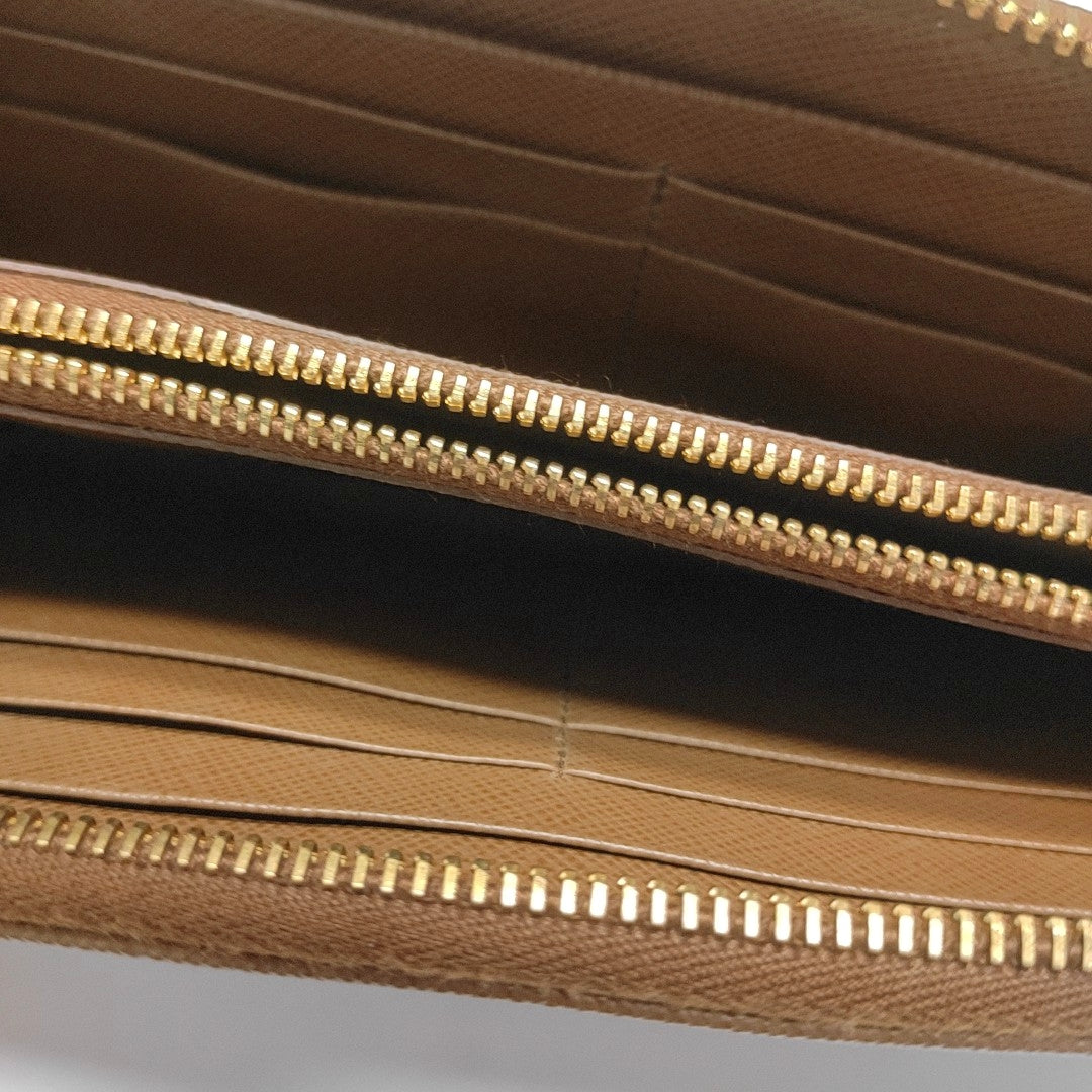 Saffiano Calfskin Wallet Large Brown