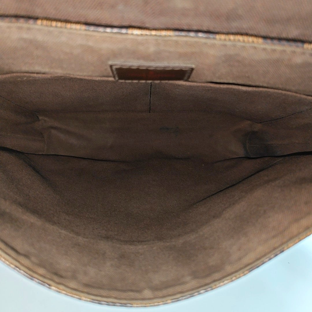 BROOKLYN Damier Ebene Coated Canvas Brown