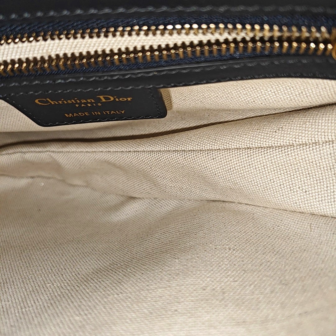 Saddle Mini Oblique Fabric Beige