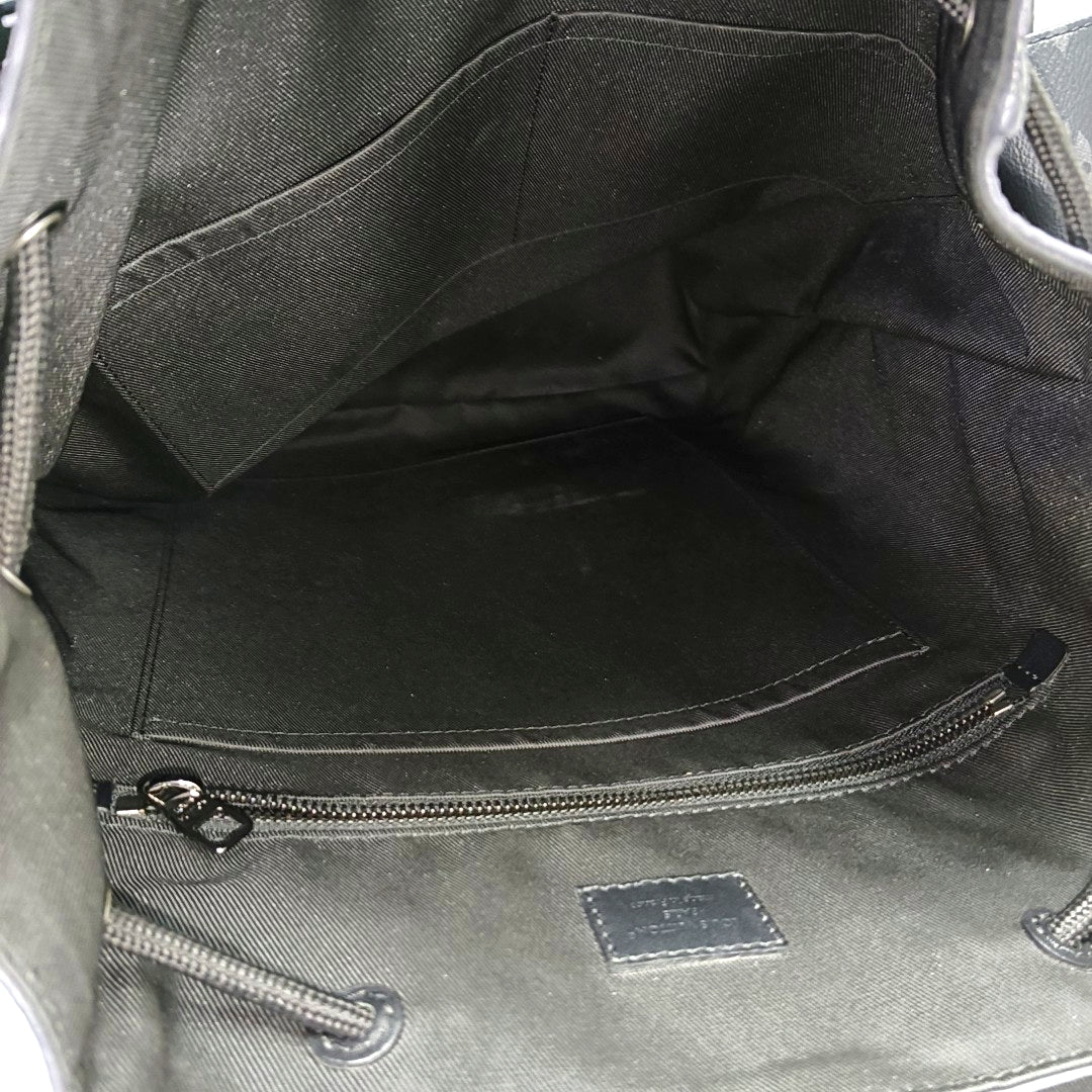 CHRISTOPHER Damier Graphite Coated Canvas Gray