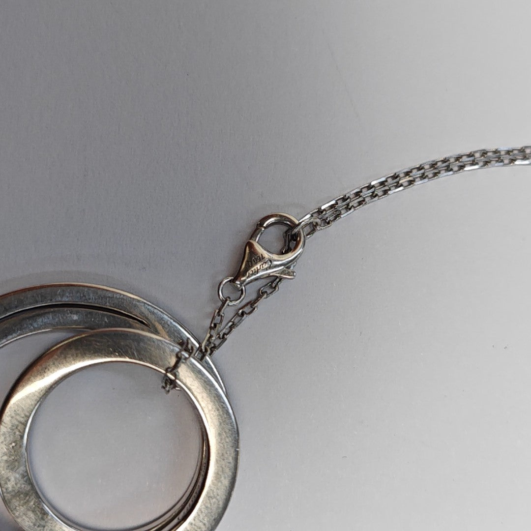 ETINCELLE DE CARTIER 18k White Gold Silver Necklace