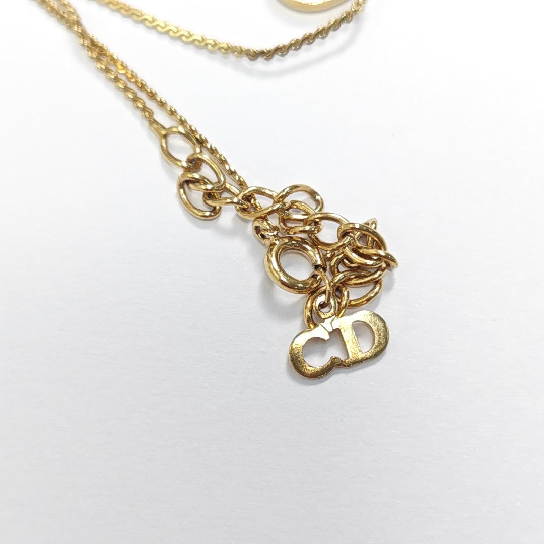 Petit CD Metal Gold Necklace