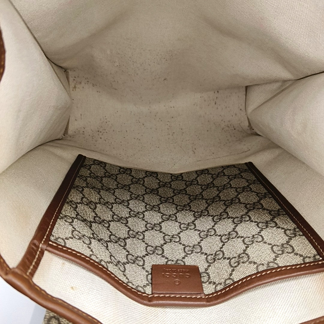 Monogram Coated Canvas Tote Bag Beige
