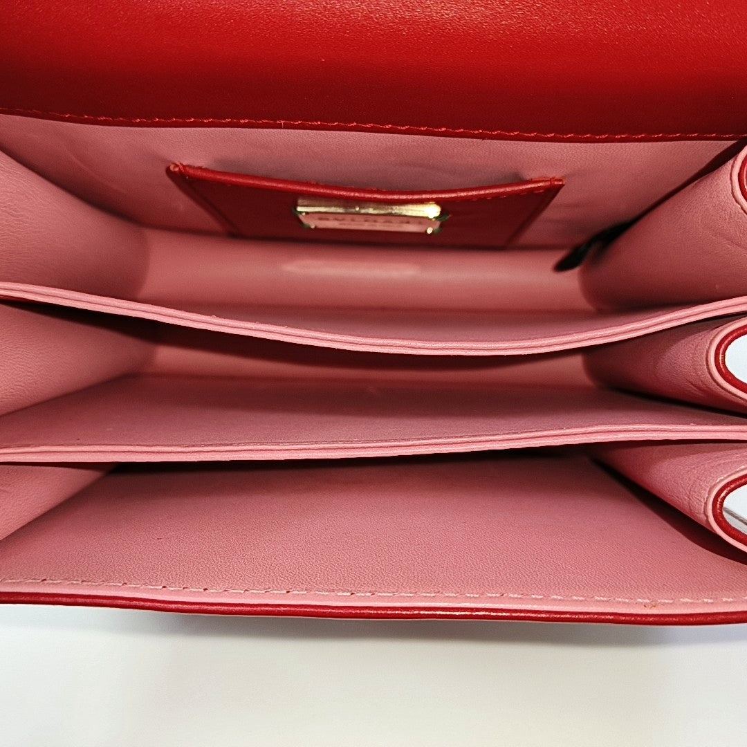 SERPENTI FOREVER Small Stingray Leather Red