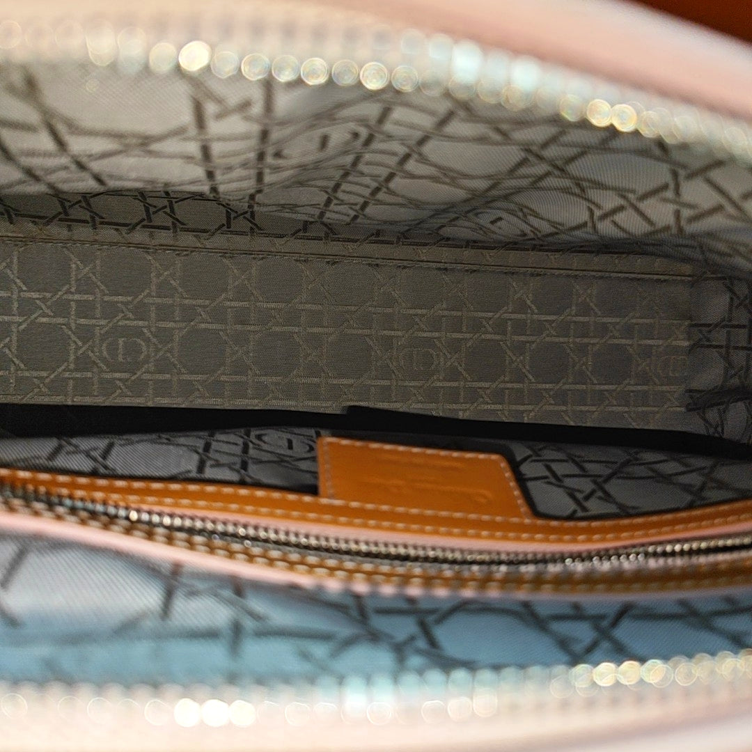 Lady Dior Large Cannage Patent Leather Orange