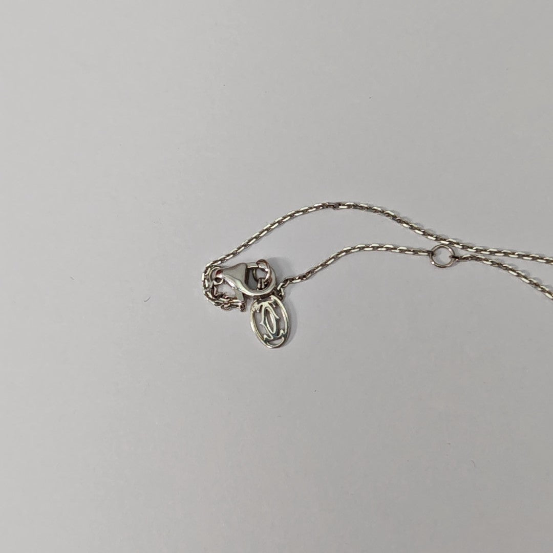 18k White Gold Silver Necklace