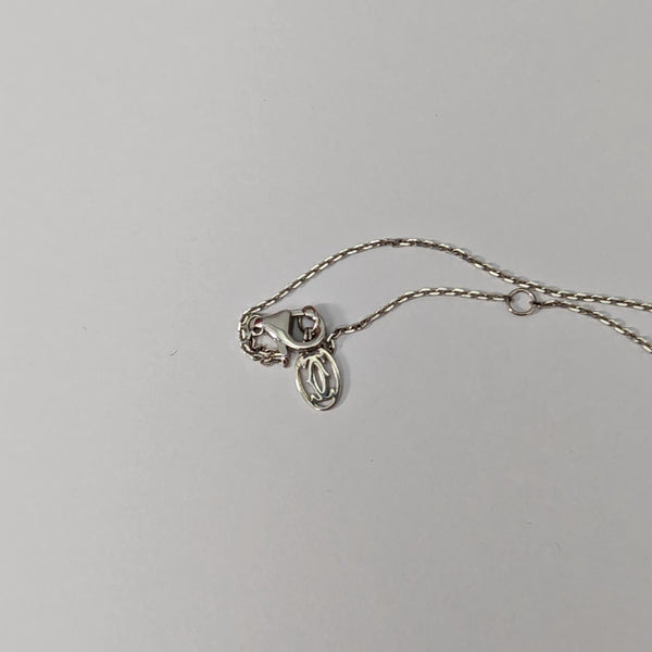 18k White Gold Silver Necklace