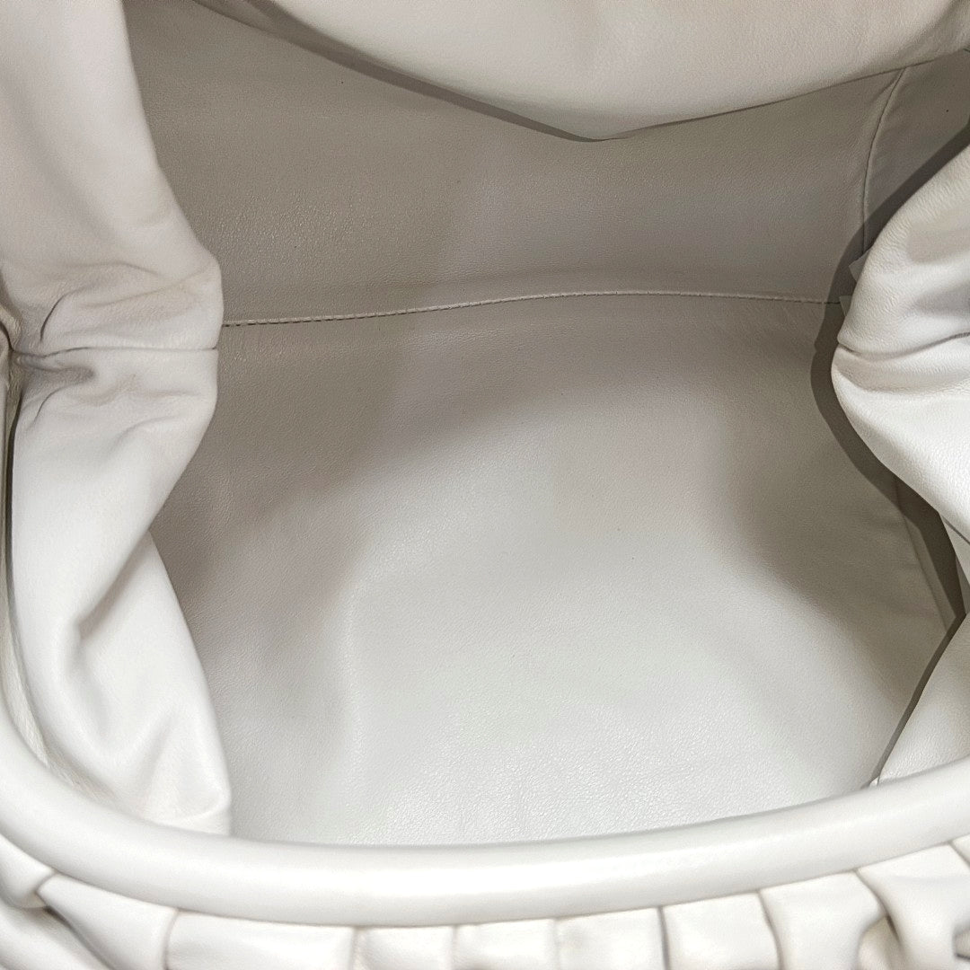 The Pouch Large Calfskin White