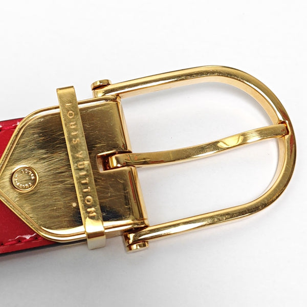 Leather Belt Red