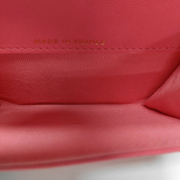 CLASSIC FLAP Quilted Lambskin Red Wallet