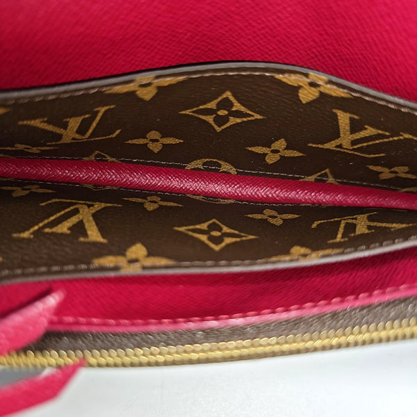 EMILIE Monogram Coated Canvas Brown Wallet