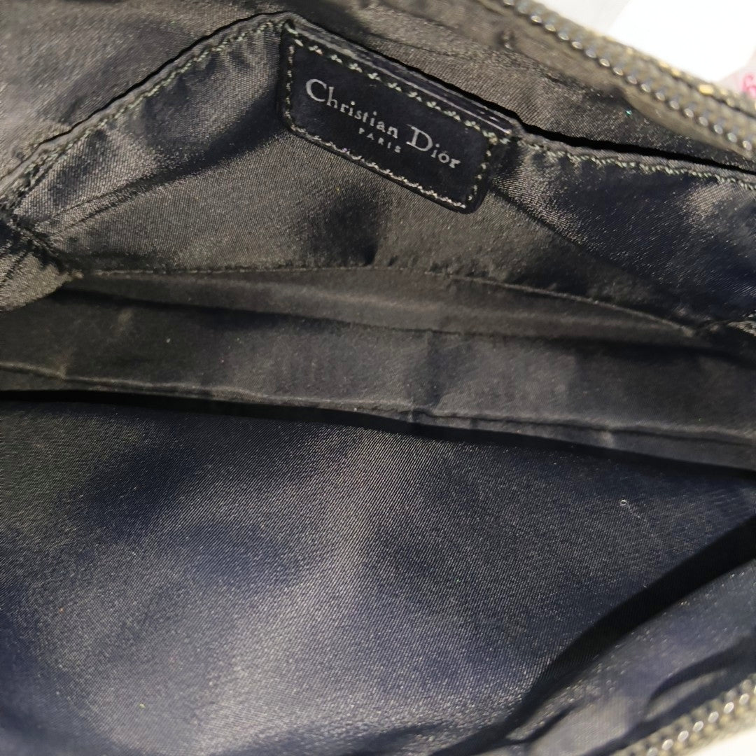 Oblique Canvas Top Handle Bag Black