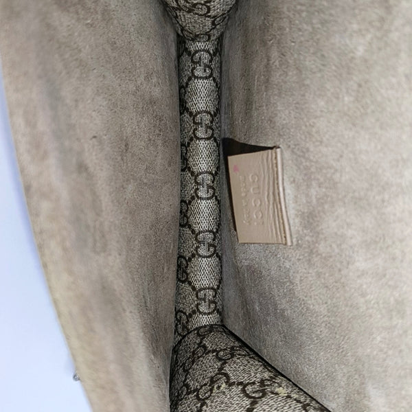 Dionysus Mini Monogram Coated Canvas Beige