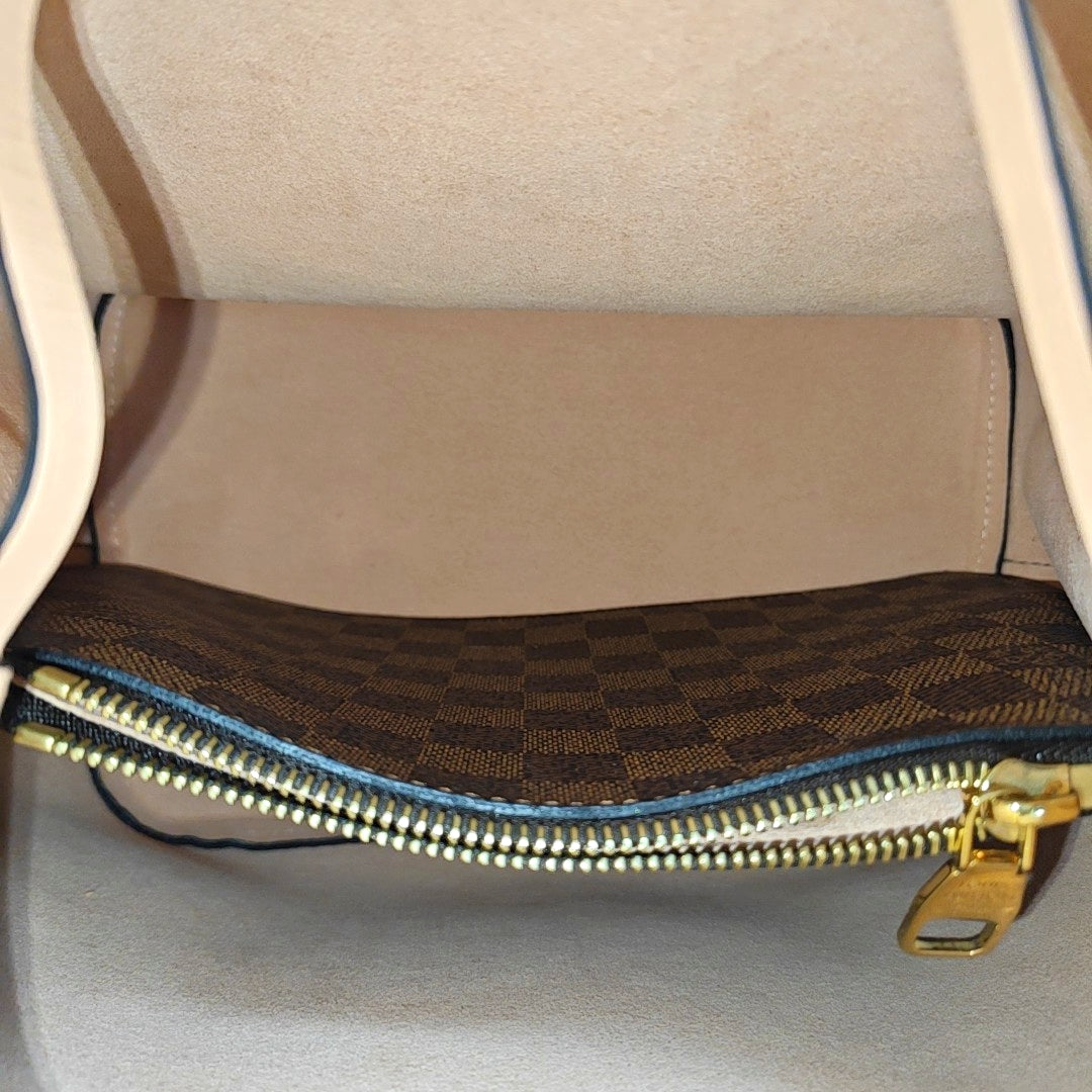 NÉONOÉ MM Damier Ebene Coated Canvas Brown