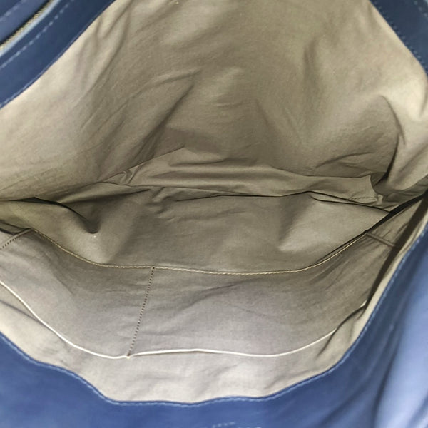 Calfskin Shoulder Bag Blue