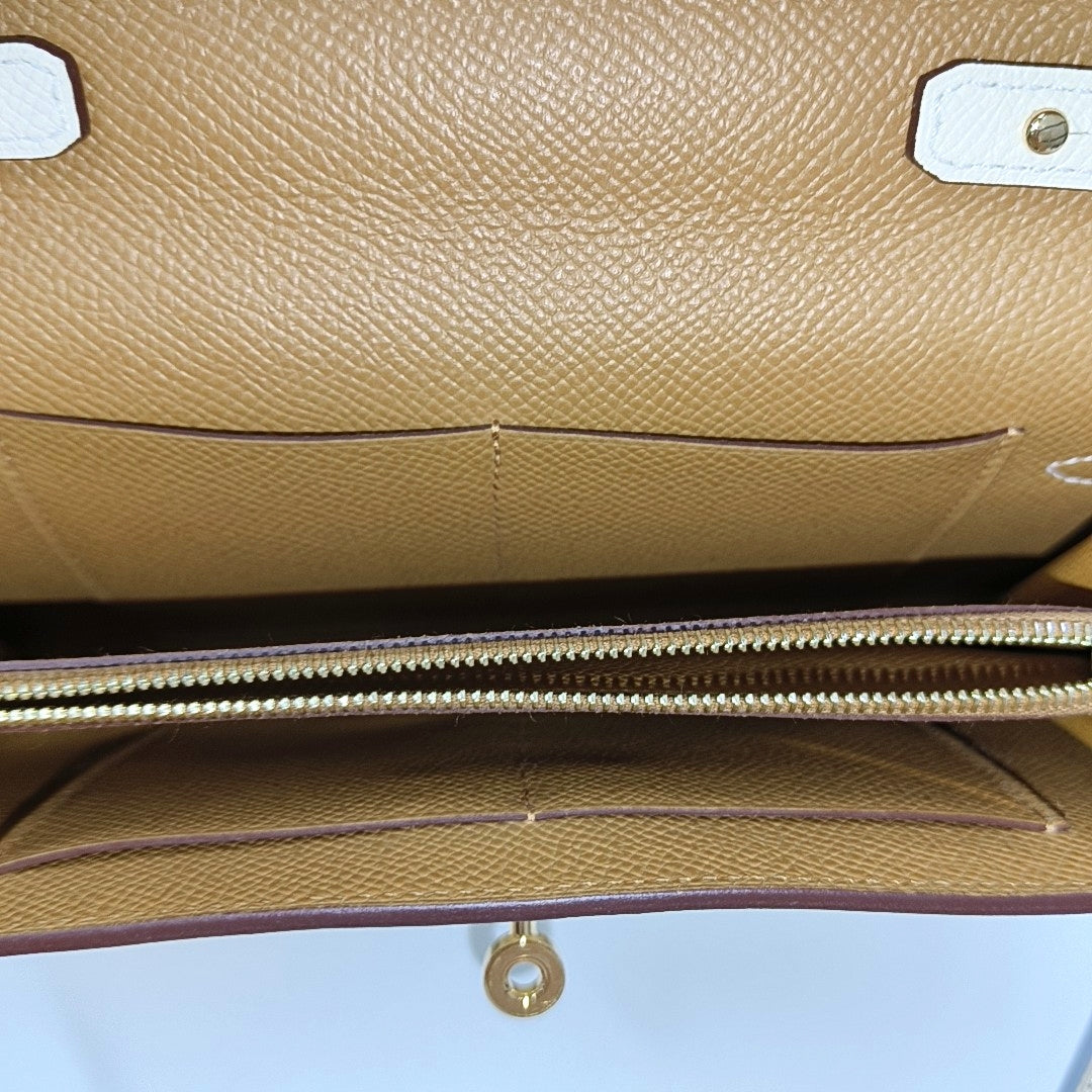 Kelly Togo Small Epsom White