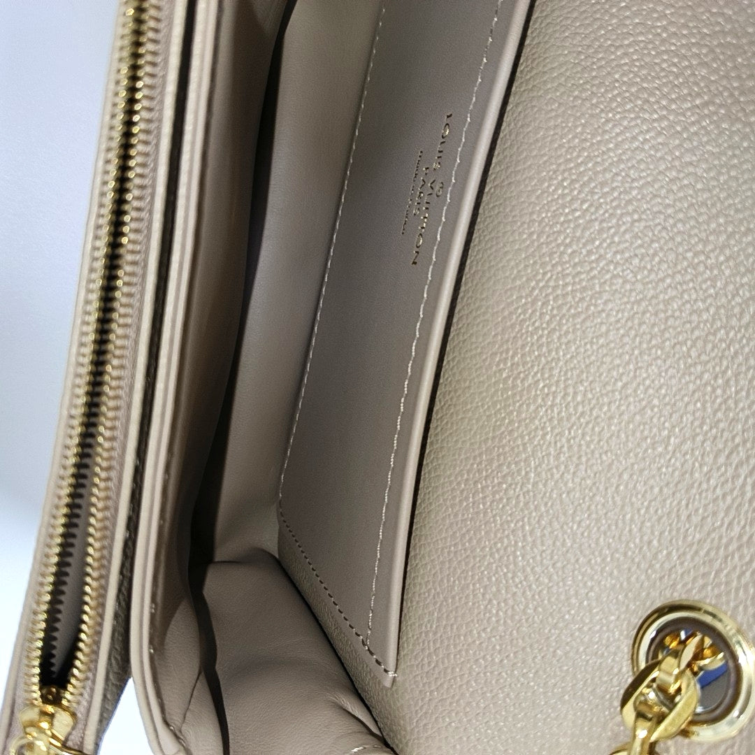 MARCEAU Monogram Calfskin Beige
