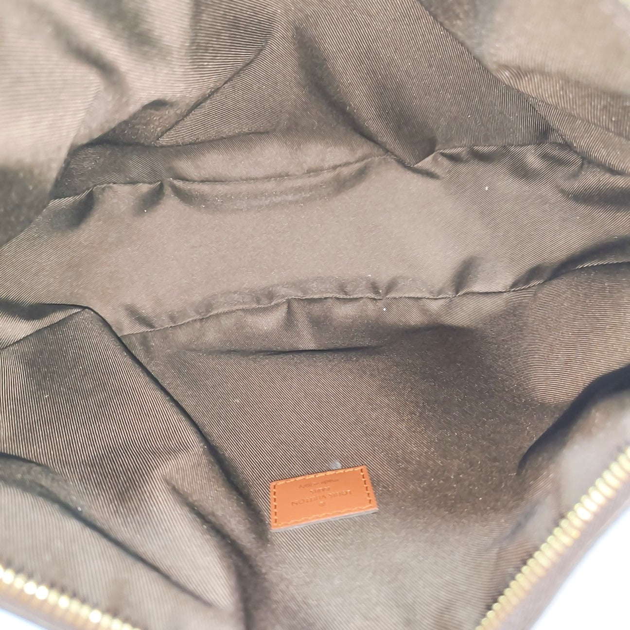 LOOP HOBO Monogram Coated Canvas Brown