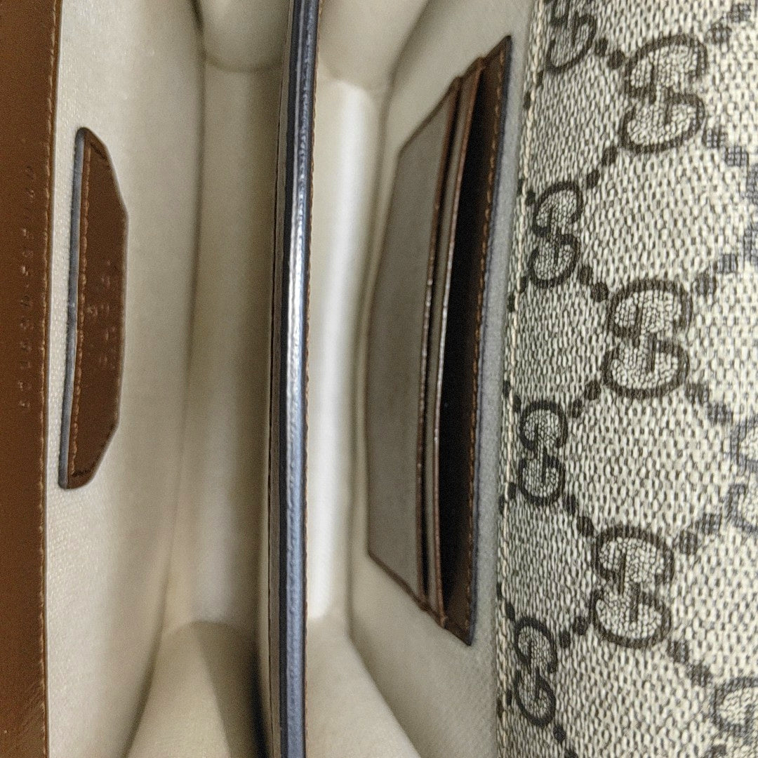 Retro Mini Monogram Coated Canvas Beige