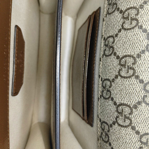 Retro Mini Monogram Coated Canvas Beige