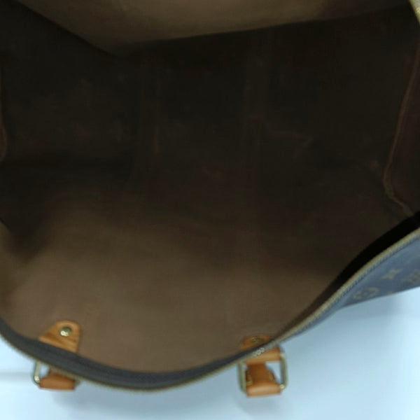 KEEPALL 50 Monogram Coated Canvas Brown