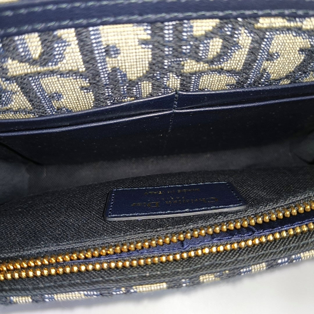 30 Montaigne Mini Oblique Canvas Blue