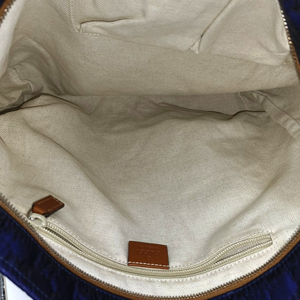 Monogram Nylon Shoulder Bag Blue