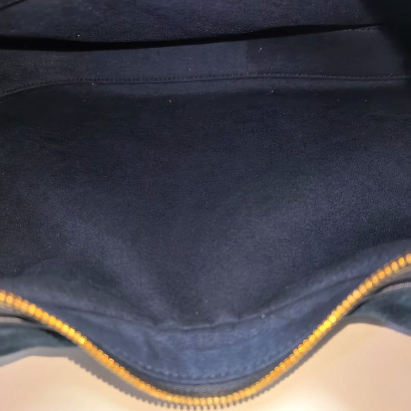 Suede Shoulder Bag Blue