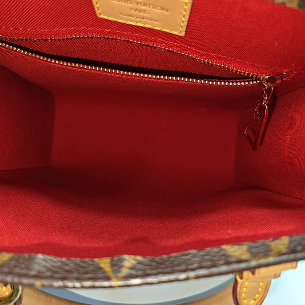 SAC PLAT BB Monogram Coated Canvas Brown