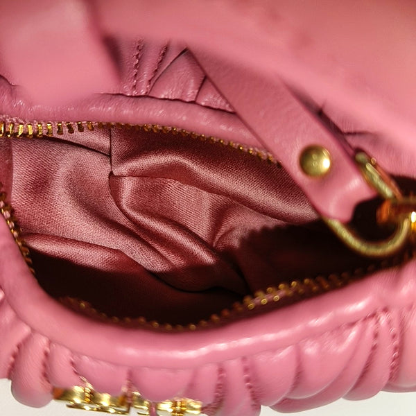 Wander Matelassé Quilted Lambskin Red