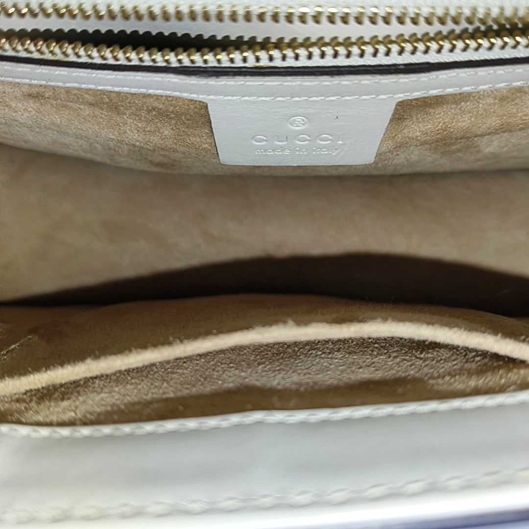 Sylvie Small Calfskin White